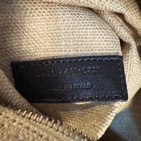 Saint Laurent Rive Gauche Tote - Black, Cream, and Tan - Picture 14 of 15